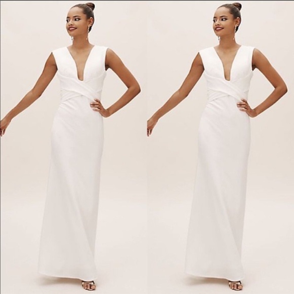 Anthropologie BHLDN Fira Wedding Dress in Ivory